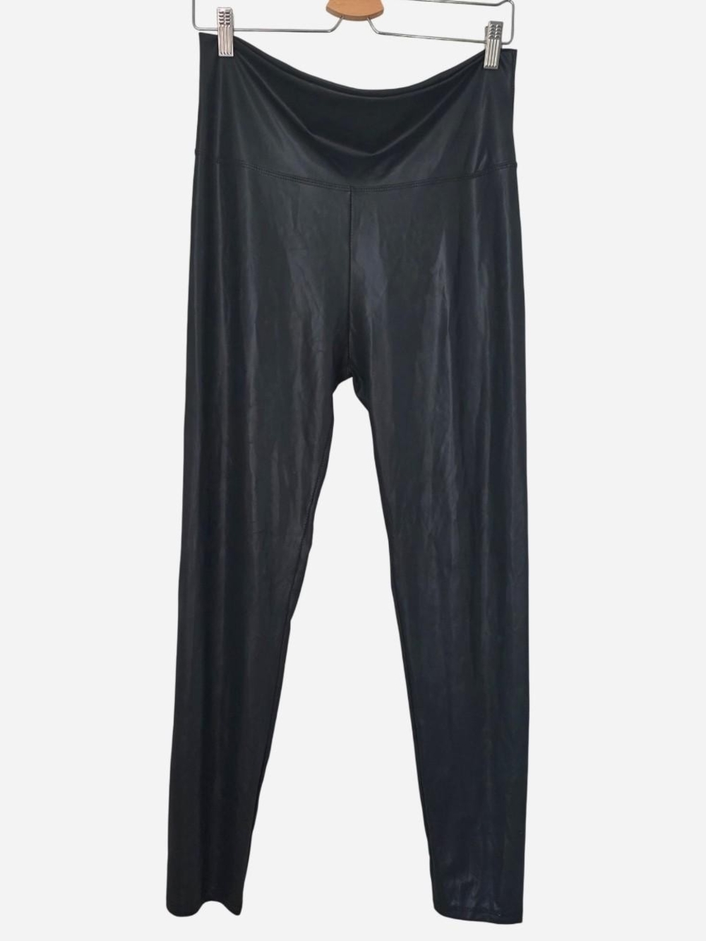 Leggings Depot Black Faux Leather High-Rise Leggings